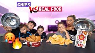 CHIPS VS REAL FOOD (EXTREME)!!  | LAKAP JUNIOR