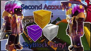 Hosting A Party In My Secret AccountSkyBlock (Blockman GO)