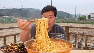 라면 먹고 싶어지는 영상~ [[남자라면(Hot instant noodles)]] 요리&먹방!! - Mukbang eating show