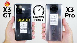 Poco X3 GT vs Poco X3 Pro SPEED TEST! Dimensity 1100vs Snapdragon 860