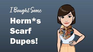I Bought Some Hermes Scarf Dupes! | Weeding Out The Counterfeits | Cranleyplace