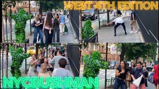 NYCBUSHMAN PRANK SCARES WEST 4TH (FUNNY REACTIONS)