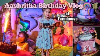 Aashritha Birthday Celebration || Mirakee Farmhouse || H&B Vlog || Bharath & Harika