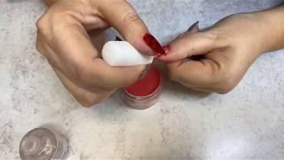 How To apply stamps on dip powder nails | Peppi Gel
