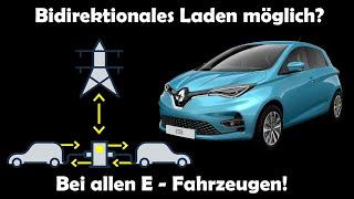 E-Auto bidirektionales Laden bei alles Autos möglich? Test bei Renault ZOE!