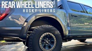 Rear wheel liners...the project we SHOULDN'T have to do on these trucks! #fordraptor #husky