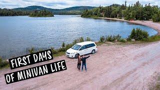 Starting our Minivan Adventure Across Canada (in our Converted Camper Van)