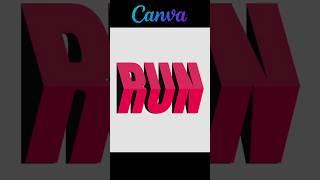 Canva Perspective Text Effect Tutorial | Easy 3D Text Trick! #canva
