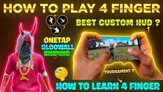 How To Play 4 Finger Claw In Free Fire | 4 Finger Complete GuideHow to Learn 4 Finger Claw Handcam