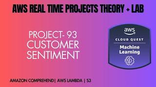 AWS Cloud Real Time ﻿﻿﻿﻿﻿﻿﻿﻿﻿PROJECT 93 # Customer Sentiment (Amazon Comprehend)