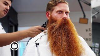 Massive Beard Growing King Shapes Up the Longest Beard of His Life