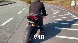 Ducati V4R (Exhaust Termignoni) vs Aprilia RSV4 (Exhaust SC Project) | Sound Flyby Comparison