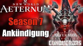 Ankündigung der Saison der ErobererNew World Aeternum