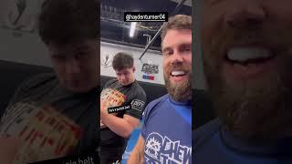 My Students Challenge me for my Rash Guard #bjj #Chewjitsu