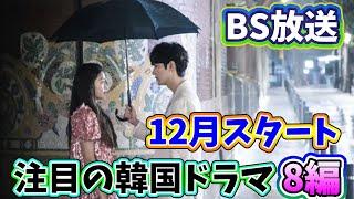 2024年12月よりBSで放送予定の韓国ドラマ8編