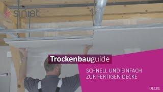 Decke abhängen | Trockenbauguide | Deckensystem | Trockenbau -#Trockenbau #Decke #Spachteln