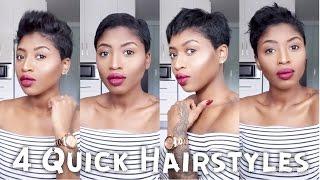 4 QUICK & EASY WAYS TO STYLE SHORT HAIR FOR BLACK WOMEN