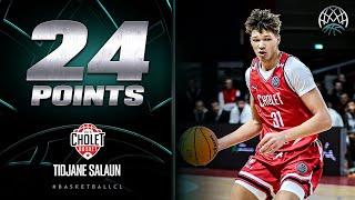 Tidjane Salaun (24 PTS | 22 EFF) | Player Highlights | CHO v DSK | #BasketballCL 2023-24