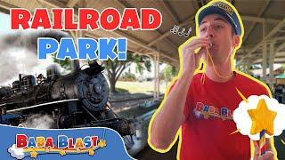 Exploring a Huge Railroad Park | Learning Videos for Kids | Baba Blast! |