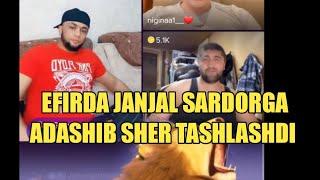 SARDORGA ADASHIB SHER TASHLASHDI EFIRDA JANJAL TIK TOK BATL