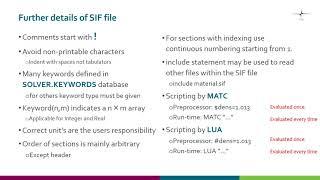 Elmer SIF file
