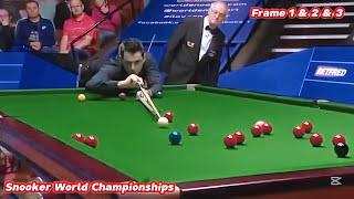 Snooker World Championships Ronnie O’Sullivan VS Ding Junhui ( Frame 1 & 2 & 3 )