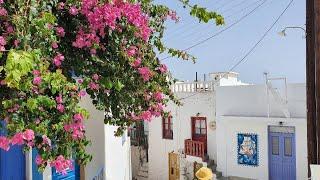 Plaka Milos Virtual Walk 4K | Empty streets 