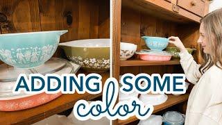 A New Collection | Collecting Pyrex | Adding Color To My Antique Farmhouse Home