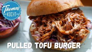 Pulled Tofu-Pilz Burger