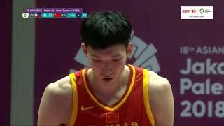JORDAN CLARKSON VS ZHOU QI FULL HIGHLIGHTS 2018 SOUTH ASIAN GAMES
