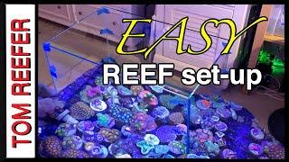 How To Set Up And Build A Saltwater Reef Aquarium - 75 Gallon AIO