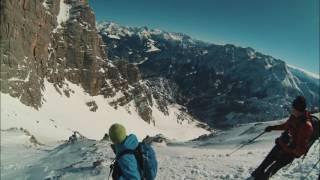 Steep Skimo descent in the Alps!