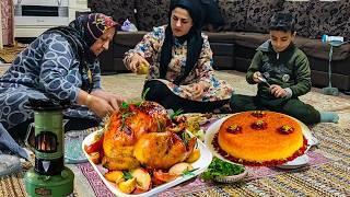 Exploring Nomadic lifestyle in Iran / Cooking Stuffed Chicken in a Different Way