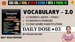 All PYQs Vocabulary Covered With Black Book MAY 2024 EDITION