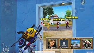 BEST PUBG Mobile Youtubers In A Same Match | GameXpro G Guruji Maxtern | PUBG MOBILE