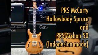 PRS McCarty Hollowbody Spruce and PRS Archon amp (Indonesian made)