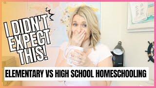 HOMESCHOOL HIGH SCHOOL GRADE 9 | Elementary VS High School Homeschool | Homeschooling