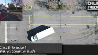 California Truck Driving Academy - Class B - Parallel Park Conventional Side