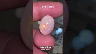 Radiant Elegance 4.71 Carat Pink Fire Opal Gemstone #opal #gemstone #jewellery #ring #jewelry #gems