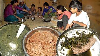 dharme brother's family eating village organic food || village family and their natural food ||