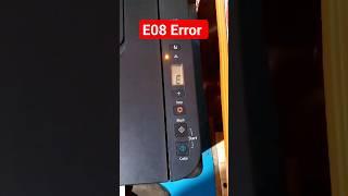 Canon G2010 G3010 Printer E08 Error Solution | Red light Blinking #canon #shorts #shortsfeed