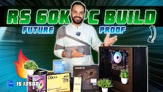 Rs 60000 Future Proof PC Build For Gaming & Editing In India 2023 | Intel i5 13500 | DDR5 Setup