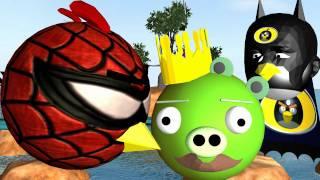 SUPER HERO ANGRY BIRDS  3D ANIMATION SPOOF   FunVideoTV-Style