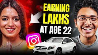 22 Year Old EARNING in Lakhs with Instagram | Riya Upreti | Ishan Sharma