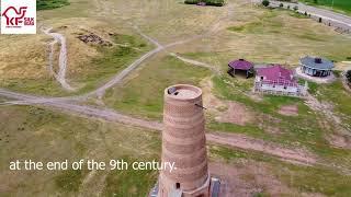 Burana tower in Kyrgyzstan.  키르기스스탄. 부라나 탑.