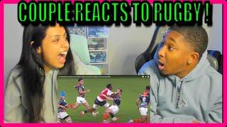 AMERICANS REACT TO RUGBY FOR THE FIRST TIME | BIGGEST HITS AND TACKLES