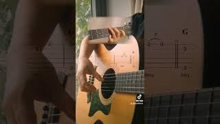 Thằng Cuội (Guitar Solo + TAB) #shorts #quynhlemo #guitarsolo #fingerstyleguitar