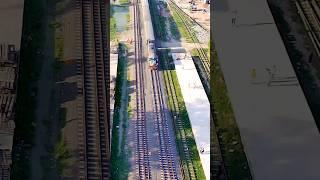 train running capture by drone #dronevideo #dronecapture #trainrunning #train #drone #dronephotogra