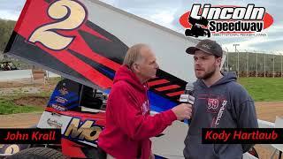 358 Sprint Car Driver Kody Hartlaub | Lincoln Speedway 2021