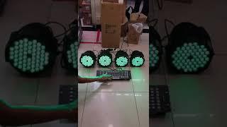 Demonstrasi Par Led Full Color 54 x 3 watt + DMX Controller 512 / Kiki Elektrik